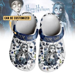 corpse bride x halloween 3d printed classic crocs lj3ckg