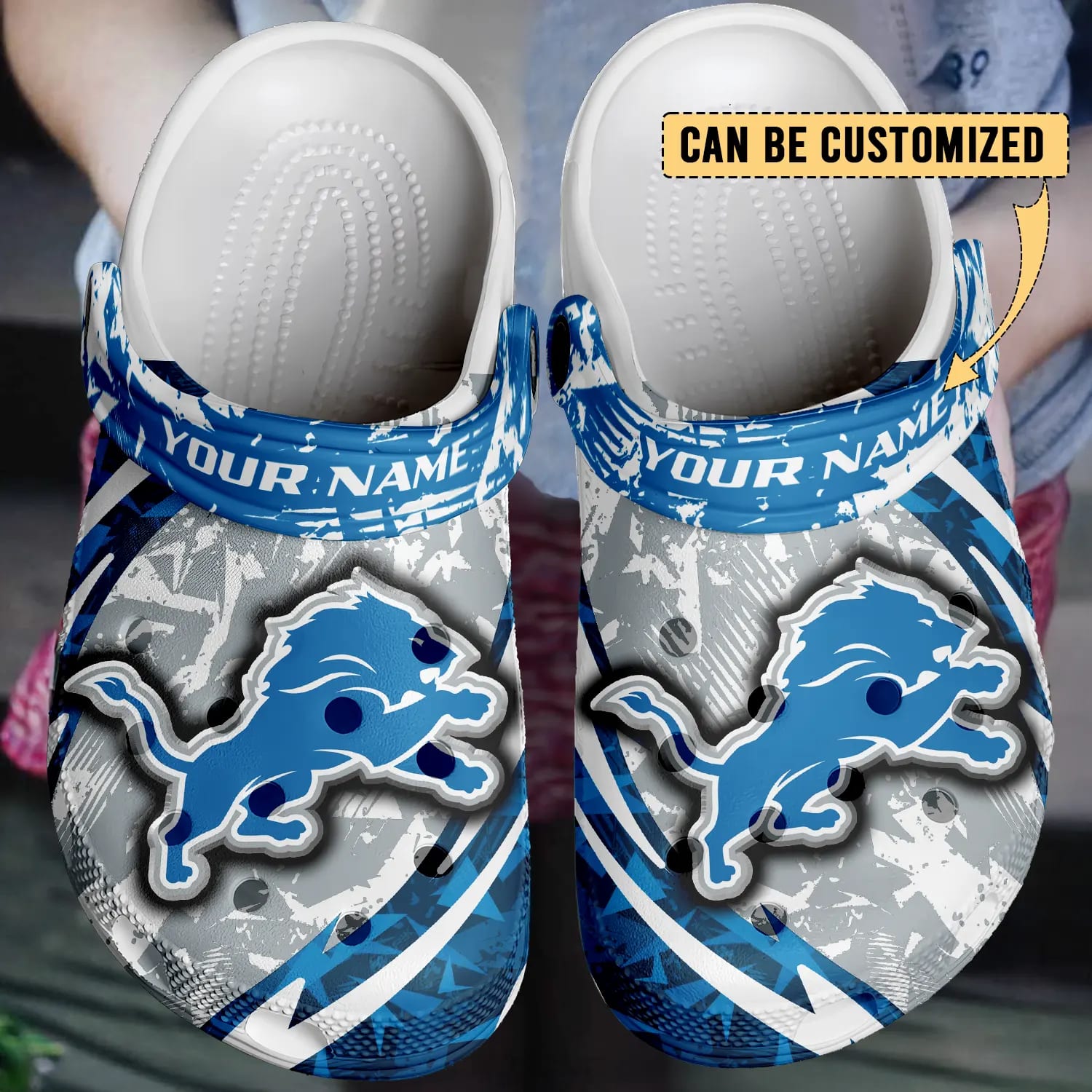 detroit lions nfl 3d printed classic crocs 2 r24ysz