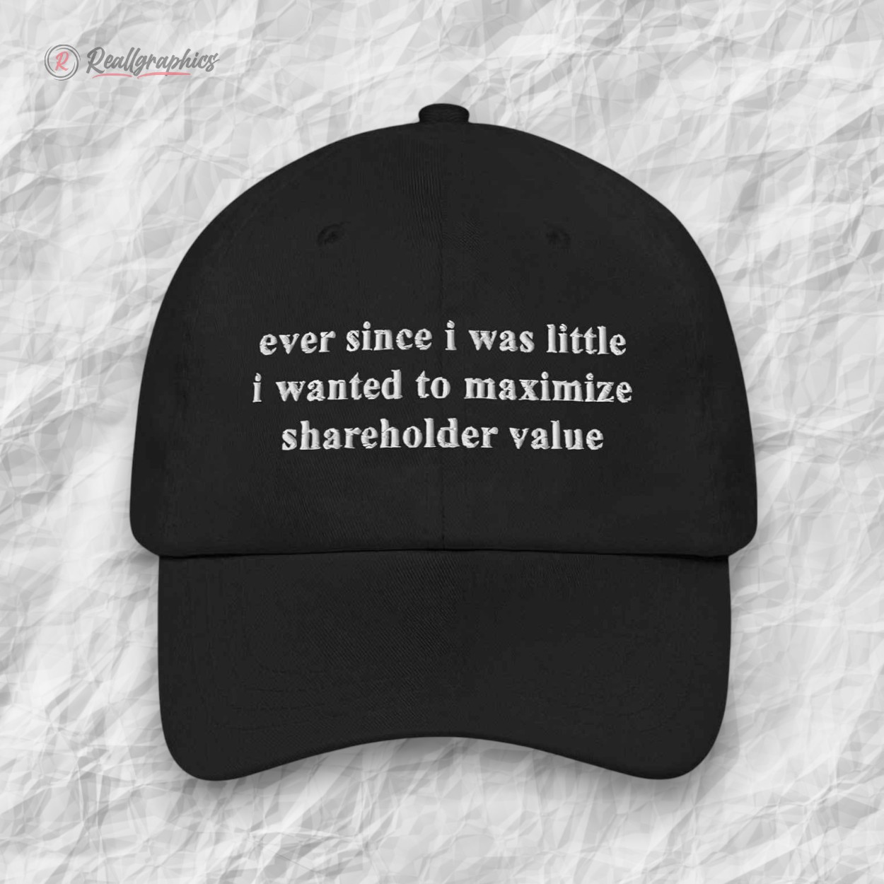 eer since i was little i wanted to maximize shareholder value hat 2 l9mkev