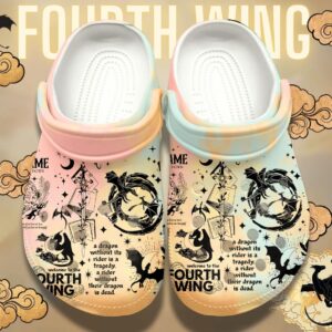 fourth wing book 3d printed classic crocs nnhwxs