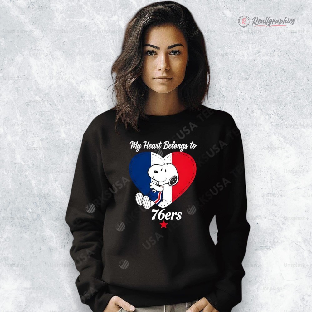 funny philadelphia 76ers x snoopy cartoon valentine 2026 shirt 2 gkylpe