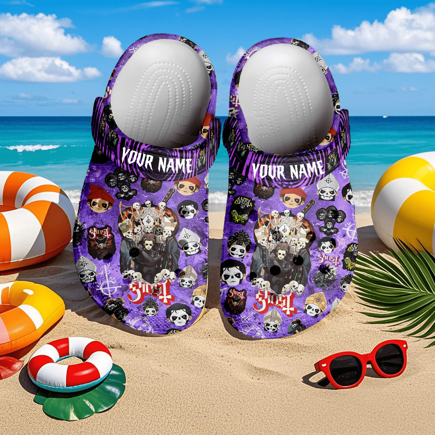 ghost band x halloween 3d printed classic crocs 2 v7cghy