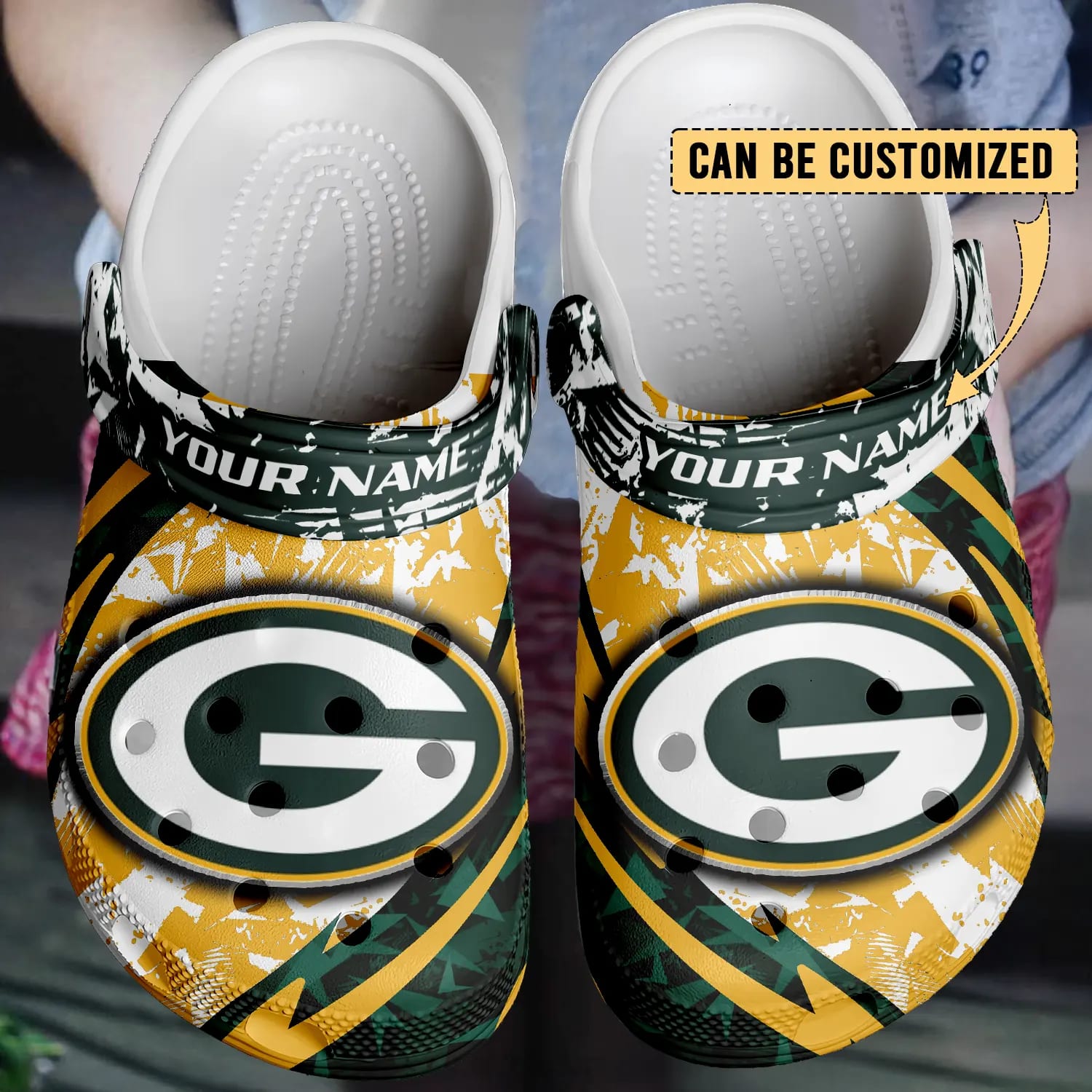 green bay packers nfl 3d printed classic crocs 2 mpk5jt