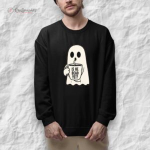 halloween is he dead yet ghost print casual shirt 1 bikuvp