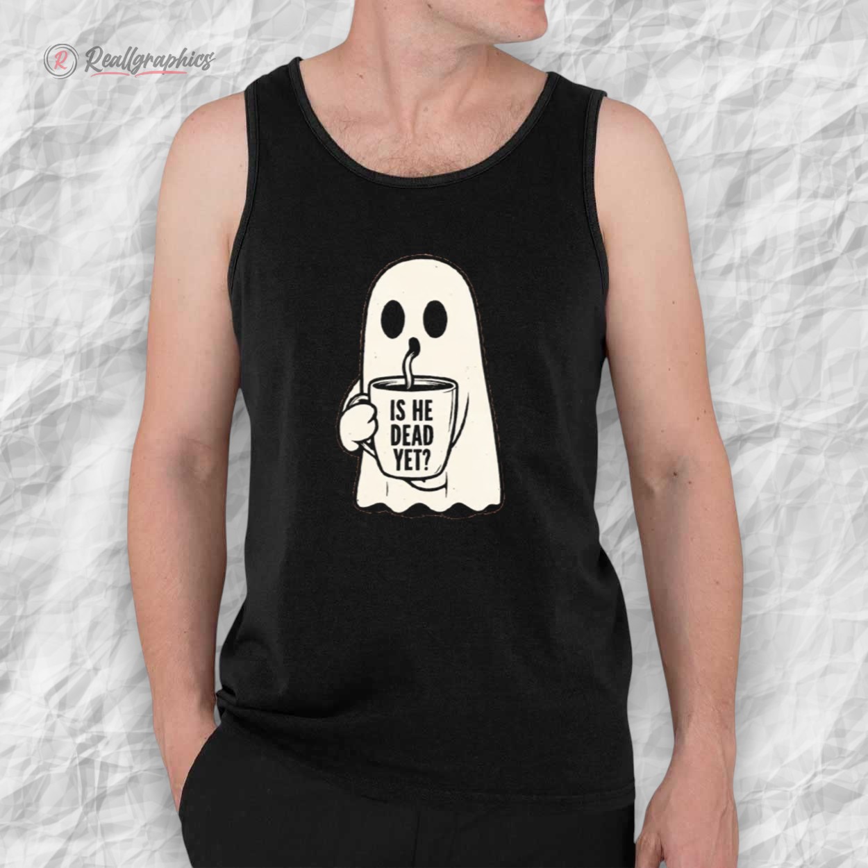 halloween is he dead yet ghost print casual shirt 2 rtsjtu