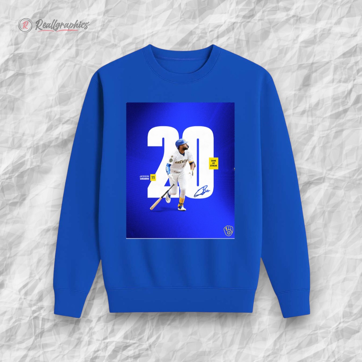 jackson chourio 20 game hit streak shirt 2 wwgc20