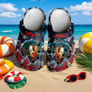 jason voorhees x halloween 3d printed classic crocs y32uzb