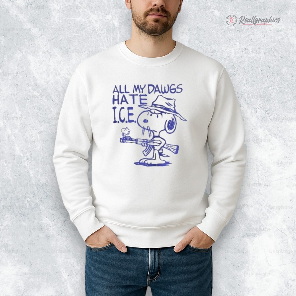 Kevin Ku Snoopy All My Dawgs Hate Ice Shirt Kevin Ku Snoopy All My Dawgs Hate Ice Shirt