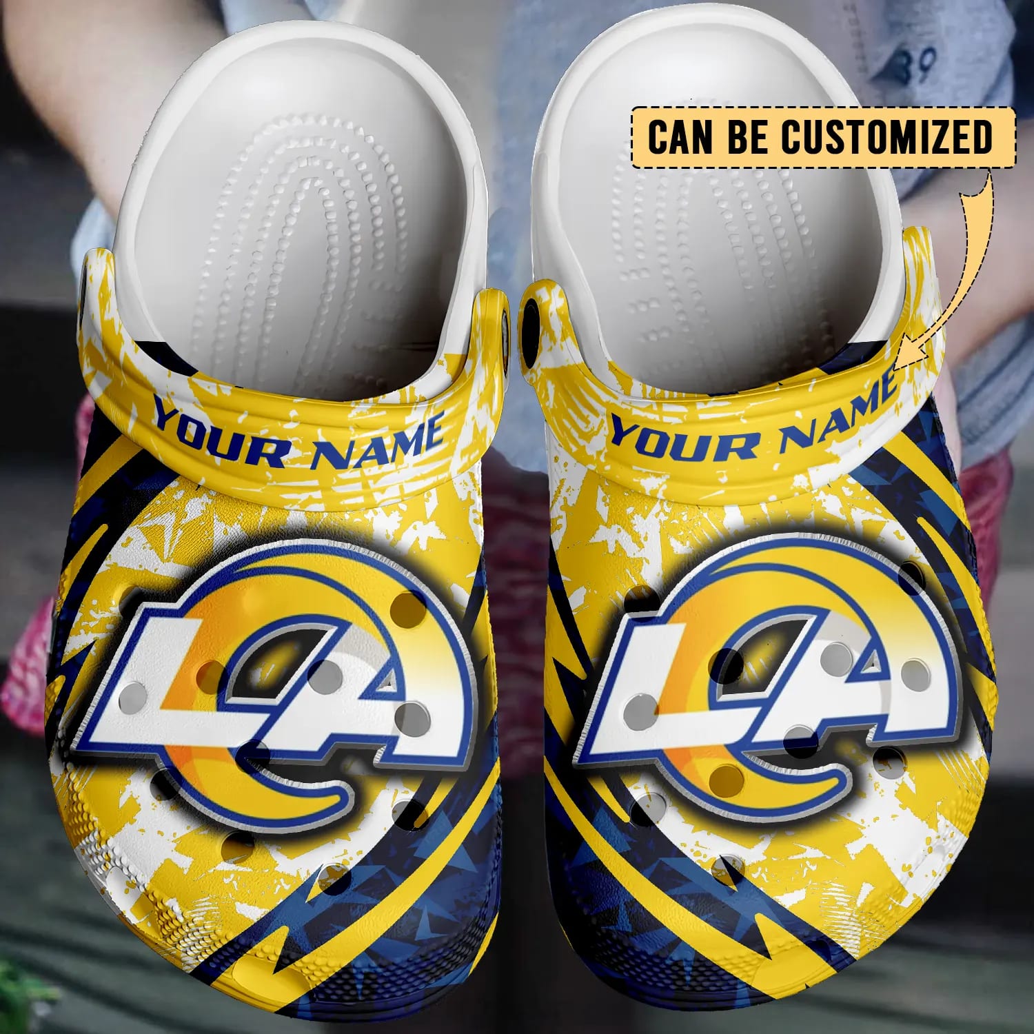 los angeles rams nfl 3d printed classic crocs 2 up2v09