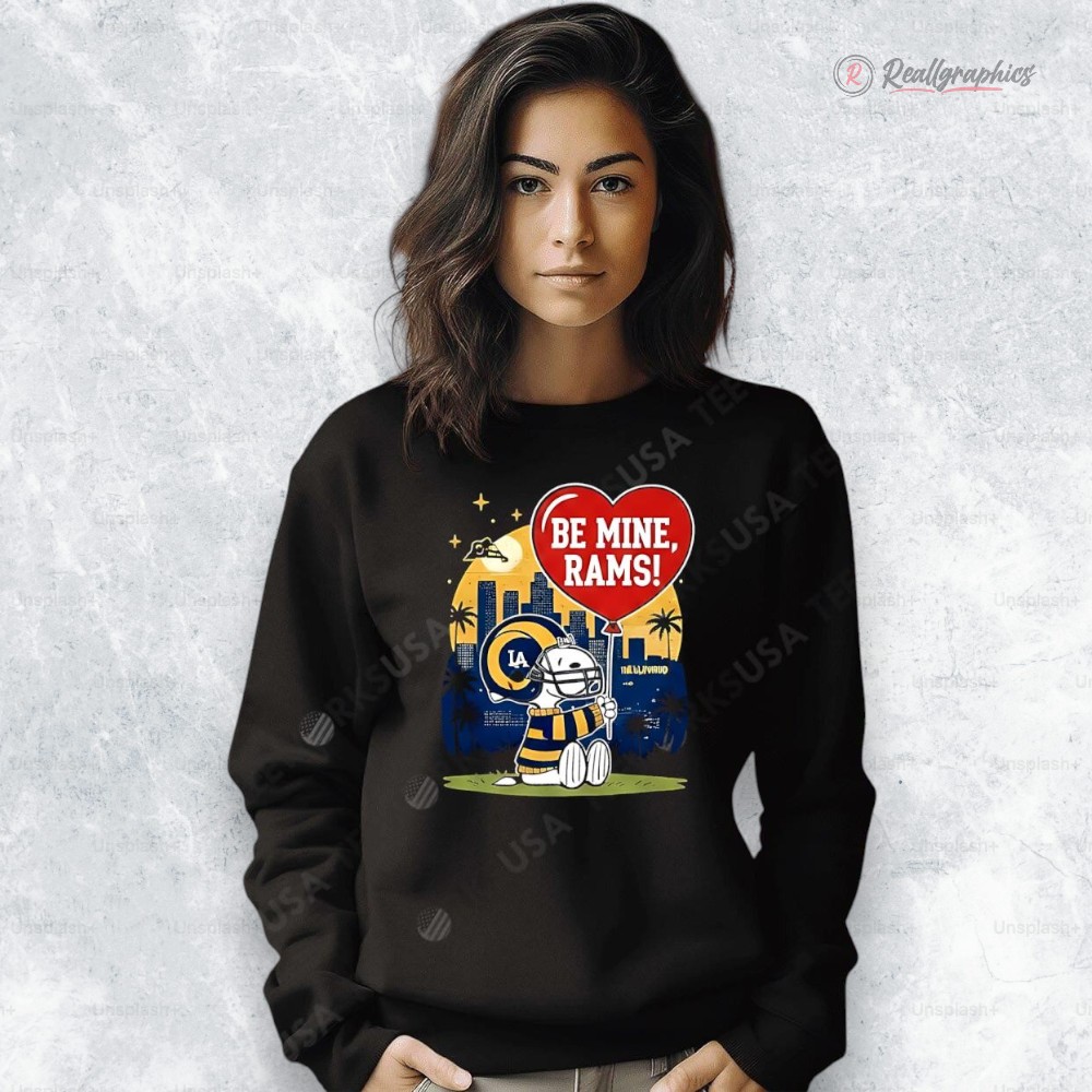 los angeles rams x snoopy cartoon valentine 2026 shirt 2 pkdd8s