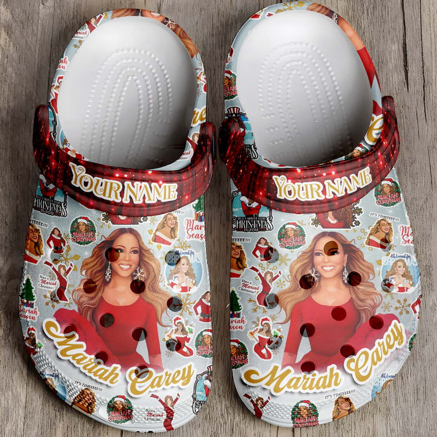 mariah carey music christmas 3d printed classic crocs 2 bvznny