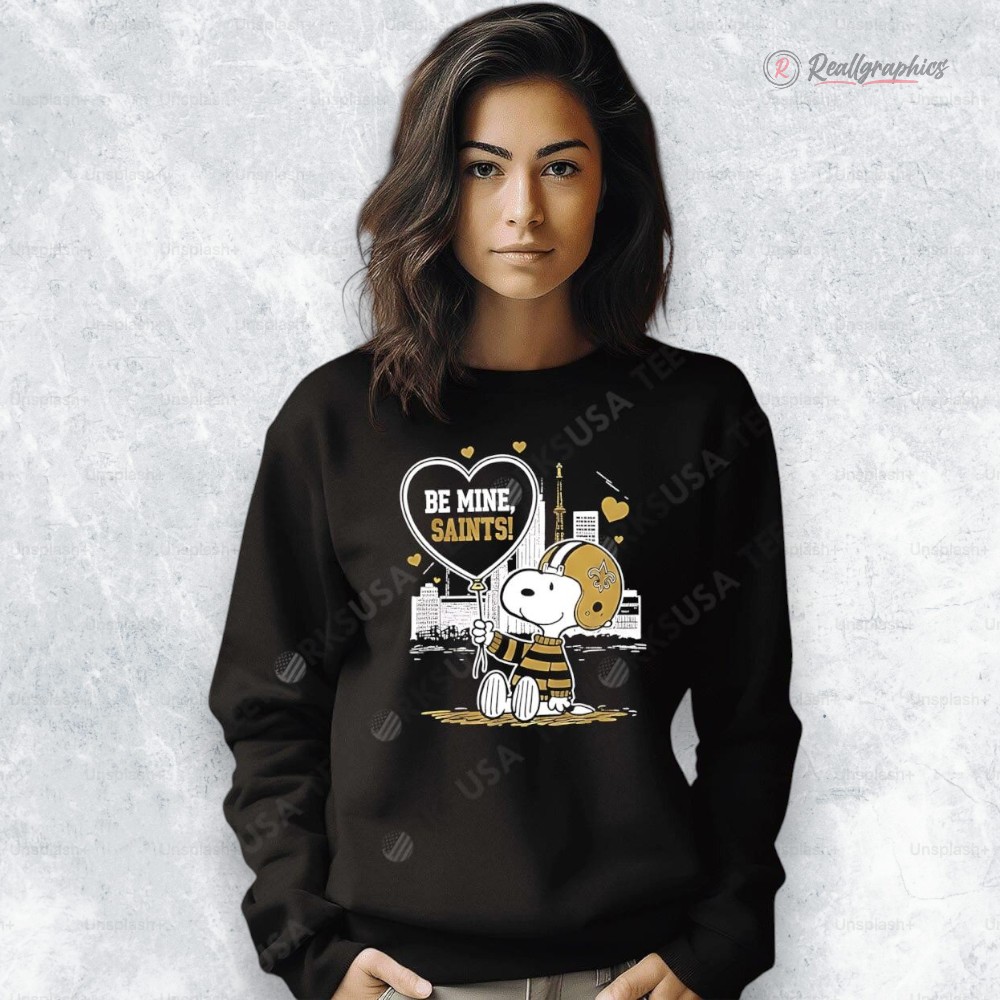 new orleans saints x snoopy cartoon valentine 2026 shirt 2 dnxo1o