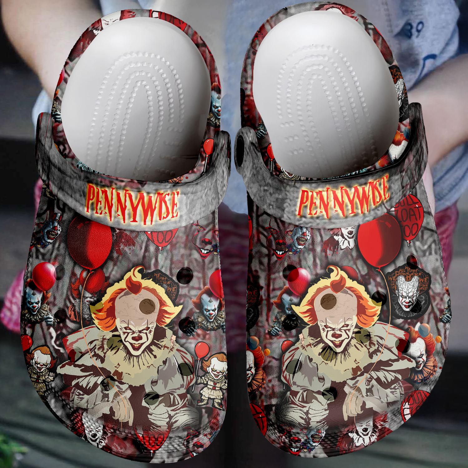 pennywise x halloween 3d printed classic crocs 2 fp83dp