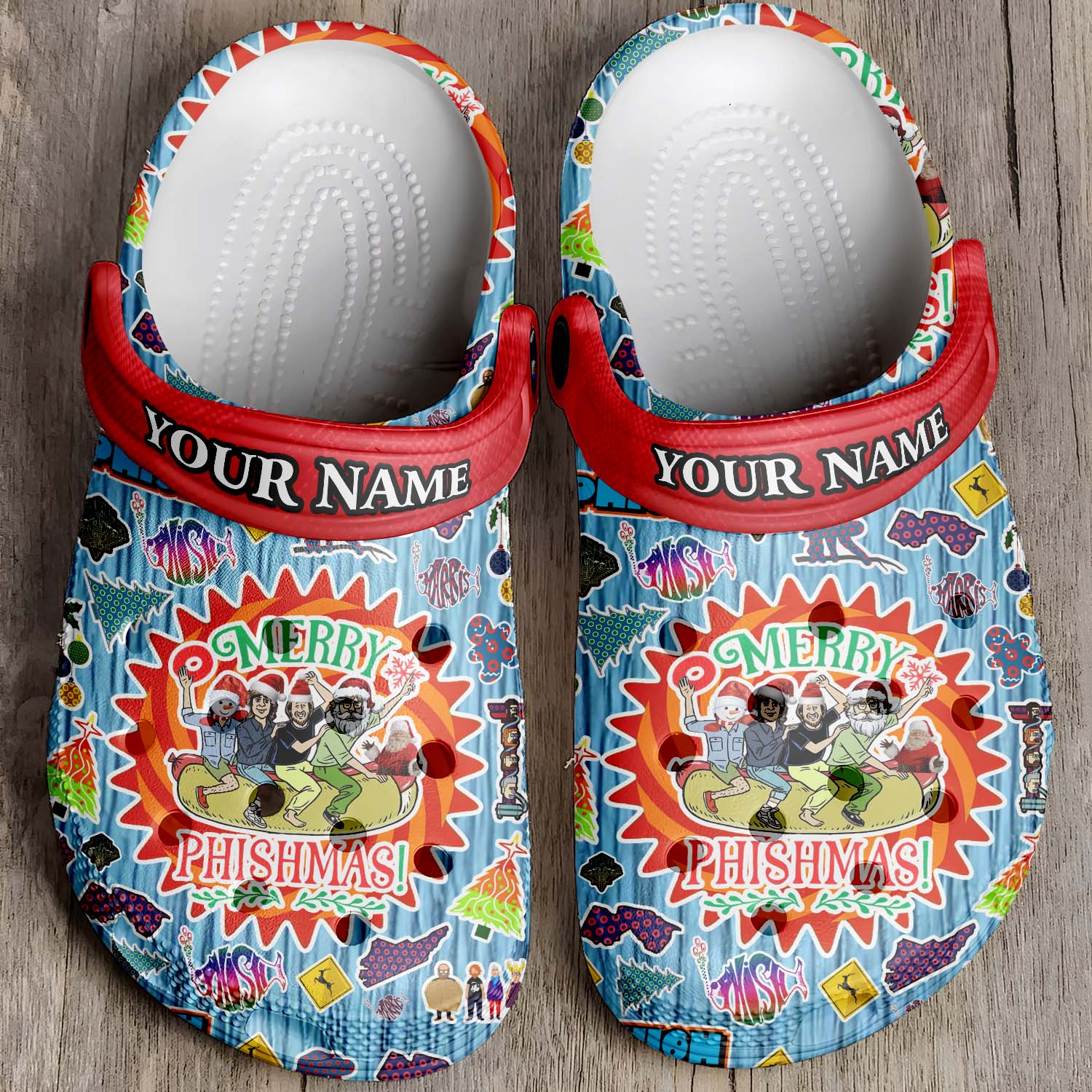 phish music christmas 3d printed classic crocs 2 o6w2jt