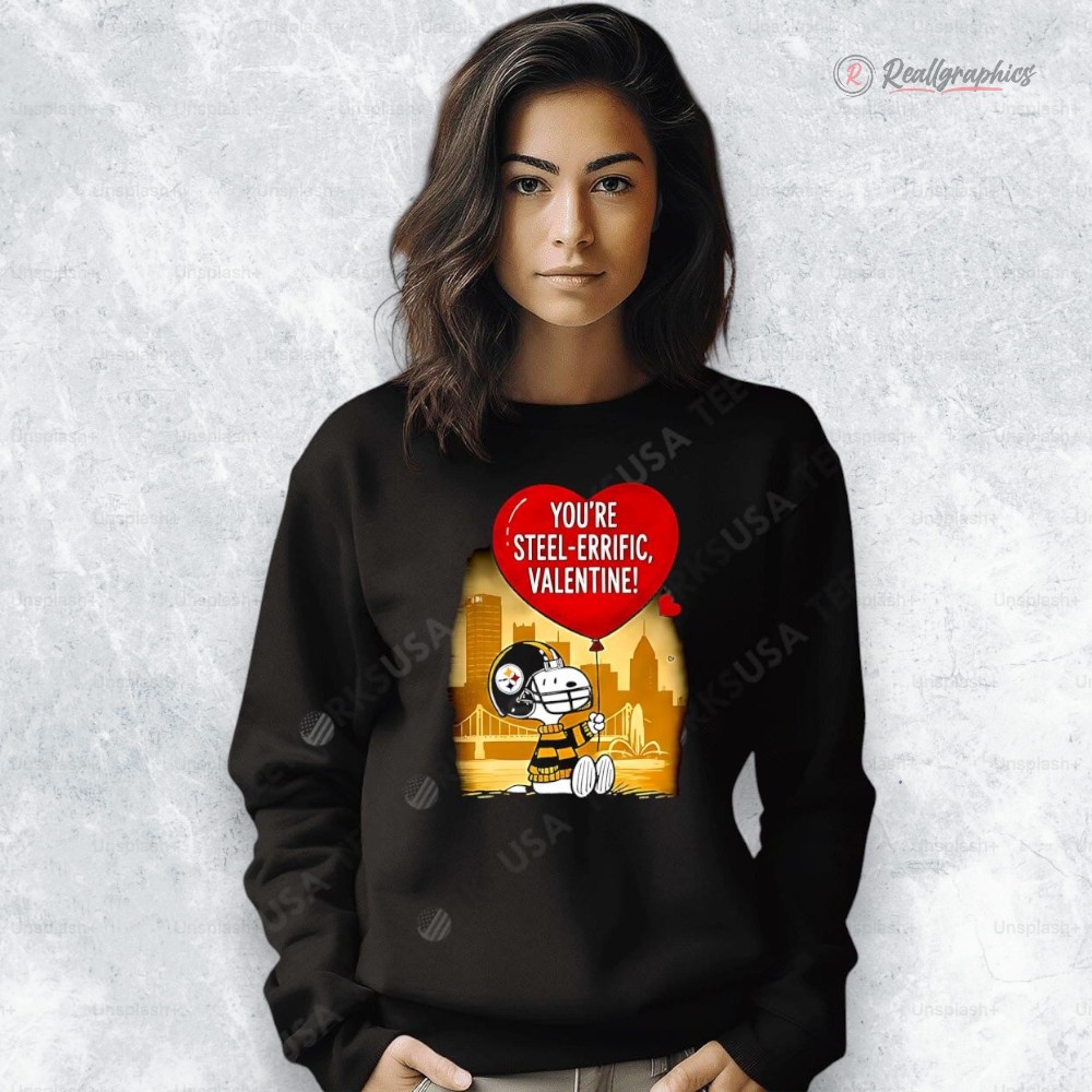 pittsburgh steelers x snoopy cartoon valentine 2026 shirt 2 xebhco