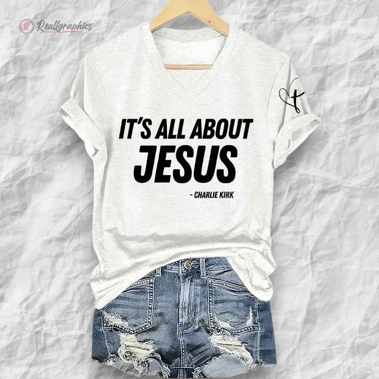 retro its all about jesus charlie kirk print shirt 2 ialmrd