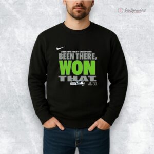 seattle seahawks nfc west diision champions been there won that shirt 1 lt83k2
