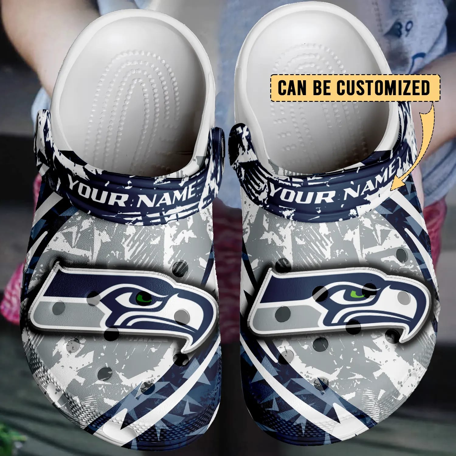 seattle seahawks nfl 3d printed classic crocs 2 vkimdu
