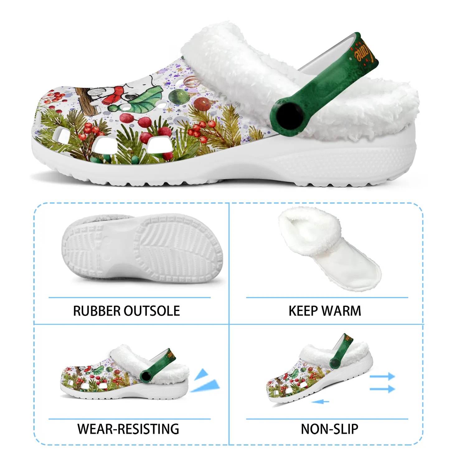 snoopy x christmas 3d printed classic crocs 2 s1zn54