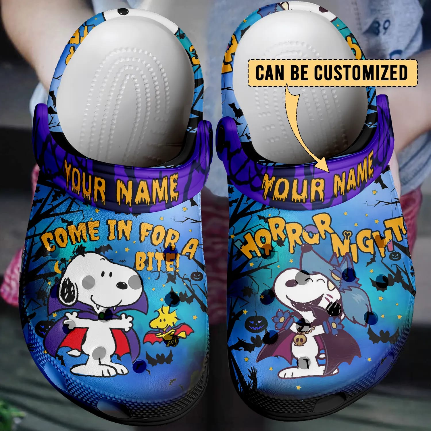 snoopy x halloween 3d printed classic crocs 2 hv4b6d