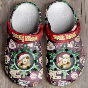 stevie nicks x christmas music 3d printed classic crocs ylnqop