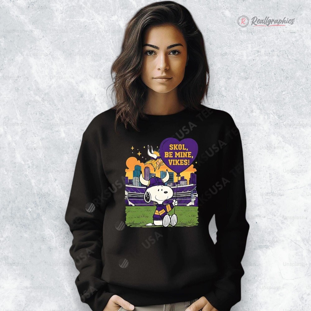 top minnesota vikings x snoopy cartoon valentine 2026 shirt 2 nspbyr