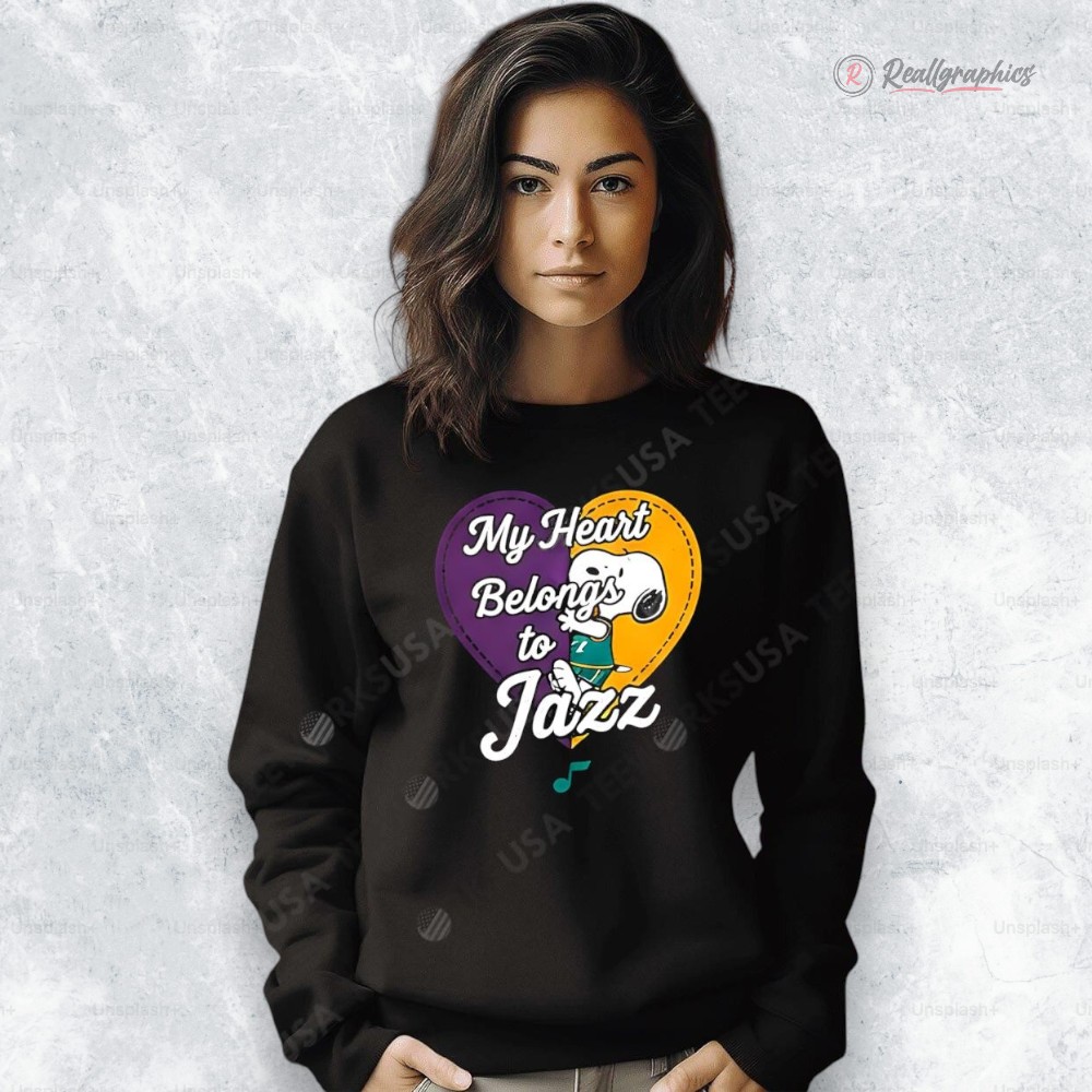 utah jazz x snoopy cartoon valentine 2026 shirt 2 tnwyk2