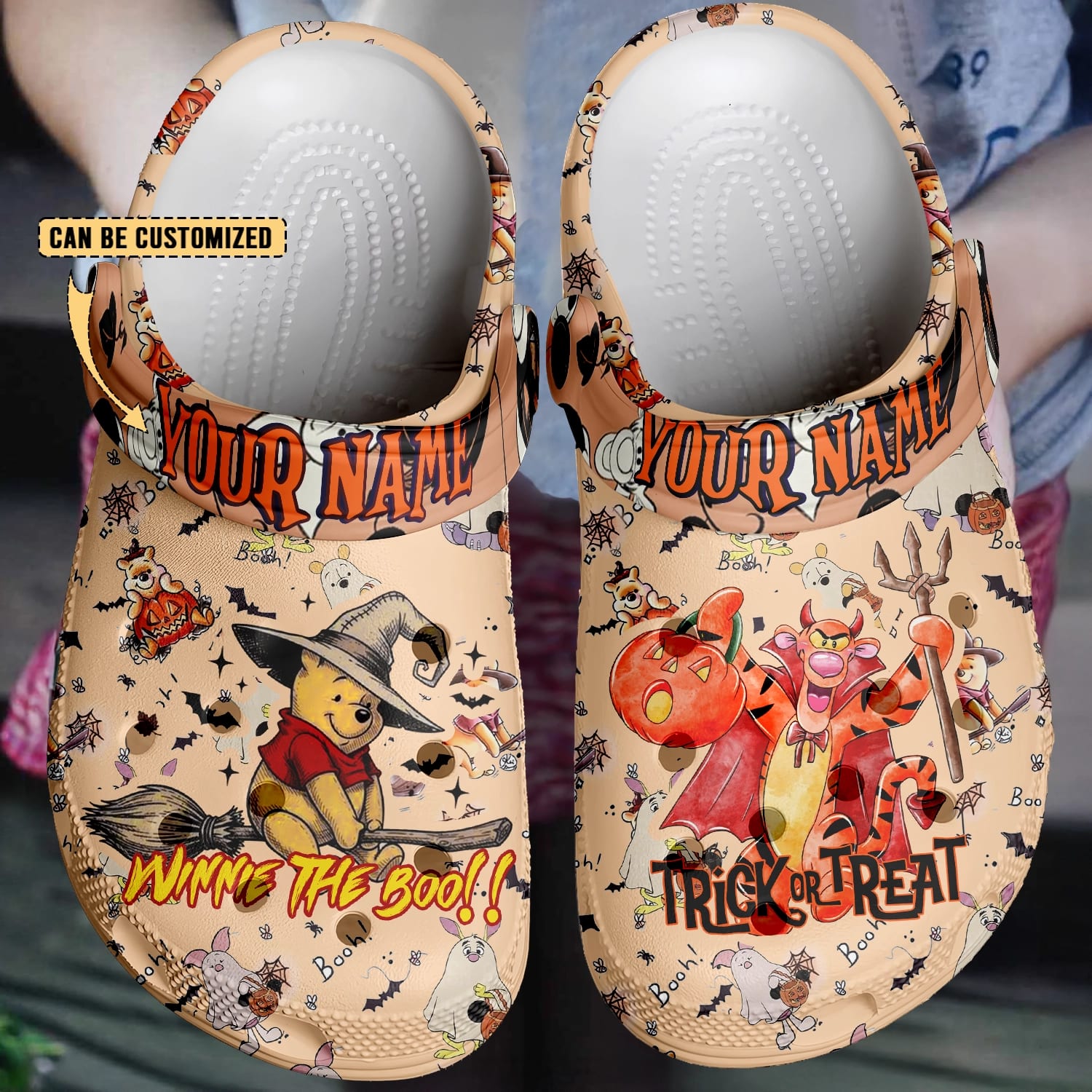 winnie the pooh x halloween 3d printed classic crocs 2 fsfwwm