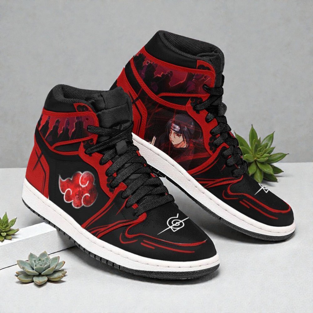 akatsuki shoes custom itachi uchiha anime boot sneakers 3 ckkowf