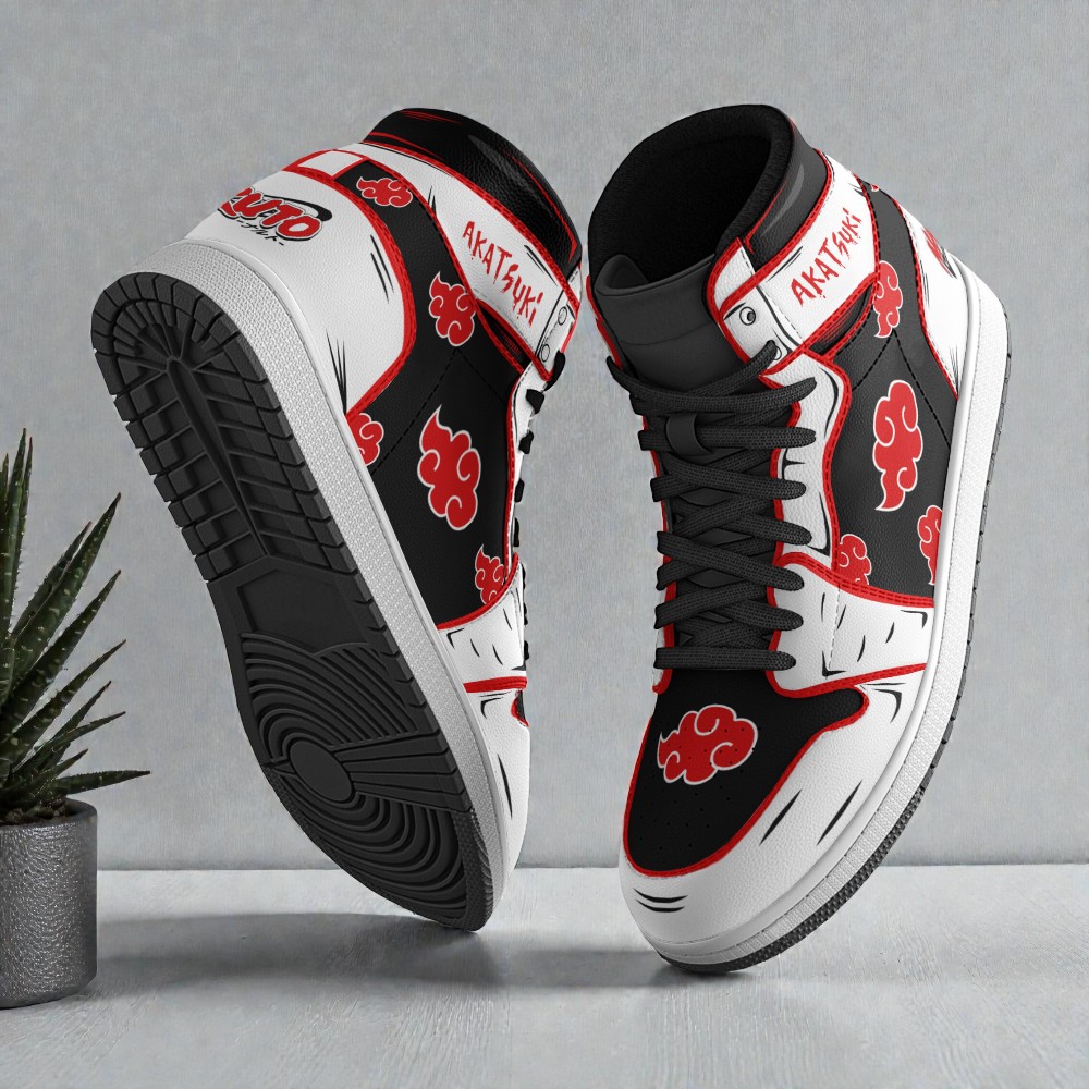 akatsuki unifrom custom shoes naruto anime jordan sneaker boots 3 jnpxeb