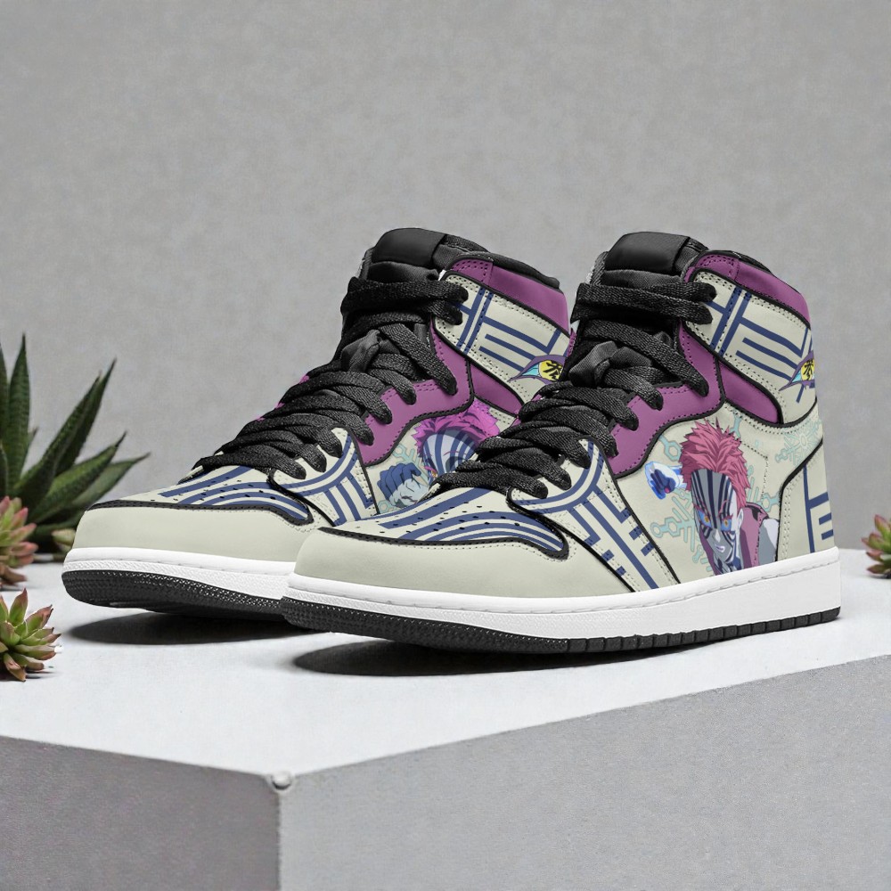 akaza sneakers custom kimetsu no yaiba anime jordan sneaker boots 3 l8kcr5
