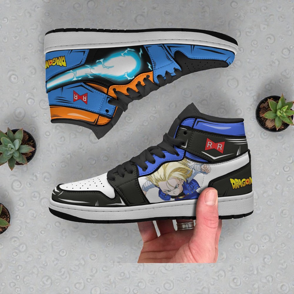 android 17 x android 18 jordan sneaker boots custom dragon ball anime shoes 2 tpmxnb