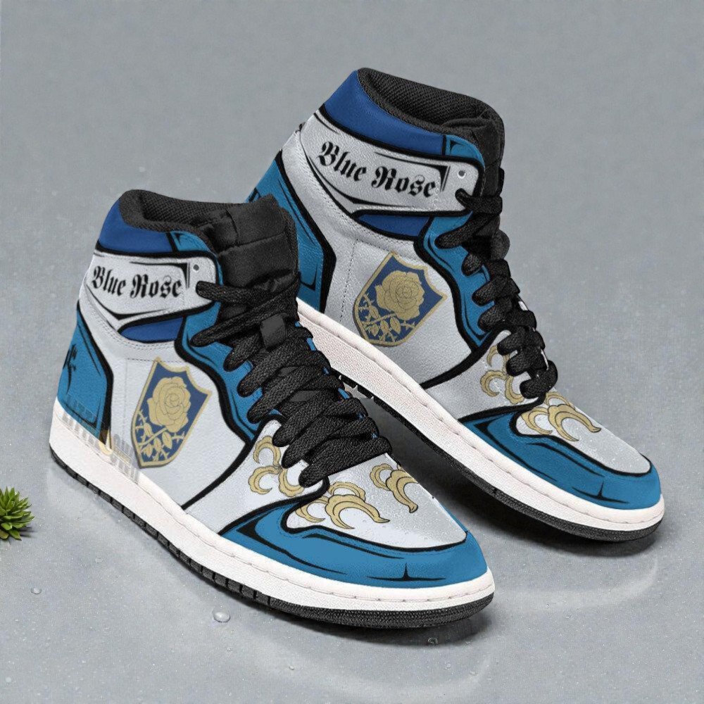 blue rose boot sneakers custom bc anime shoes 2 ecwfzz