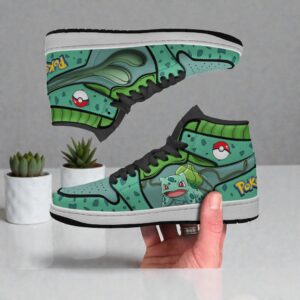 bulbasaur shoes custom pokemon anime jordan sneaker boots 1 cz6niq