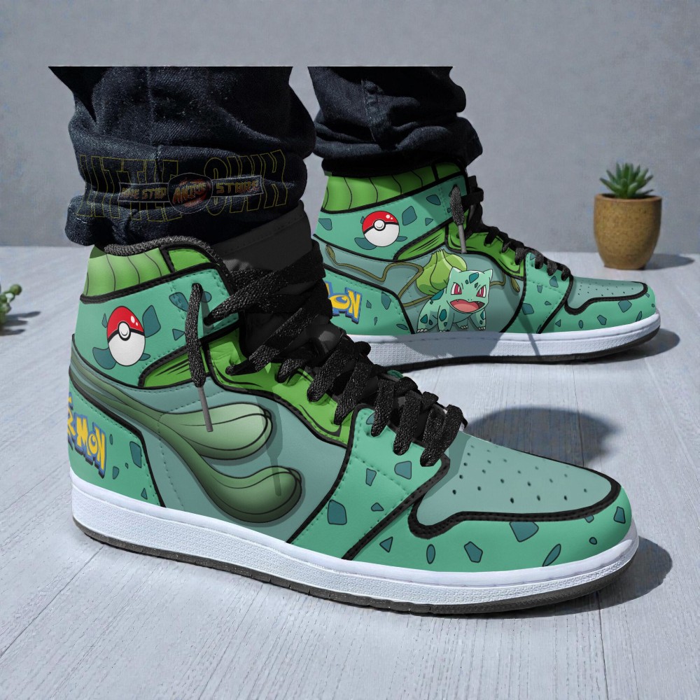 bulbasaur shoes custom pokemon anime jordan sneaker boots 2 lovzci