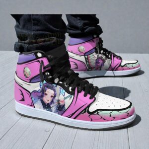 butterfree x shinobu 3d shoes custom pokemon x kimetsu no yaiba jordan sneaker boots 1 xelufs