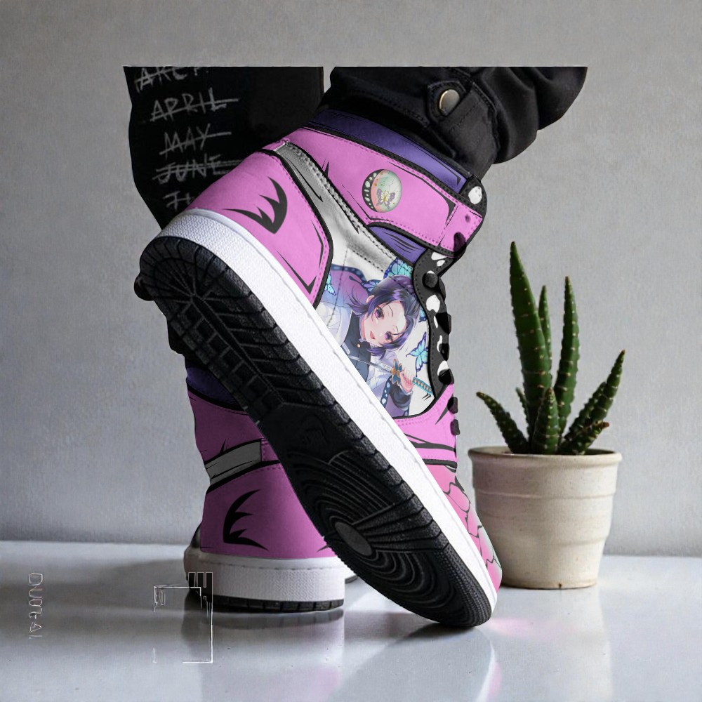butterfree x shinobu 3d shoes custom pokemon x kimetsu no yaiba jordan sneaker boots 2 xvvmz0
