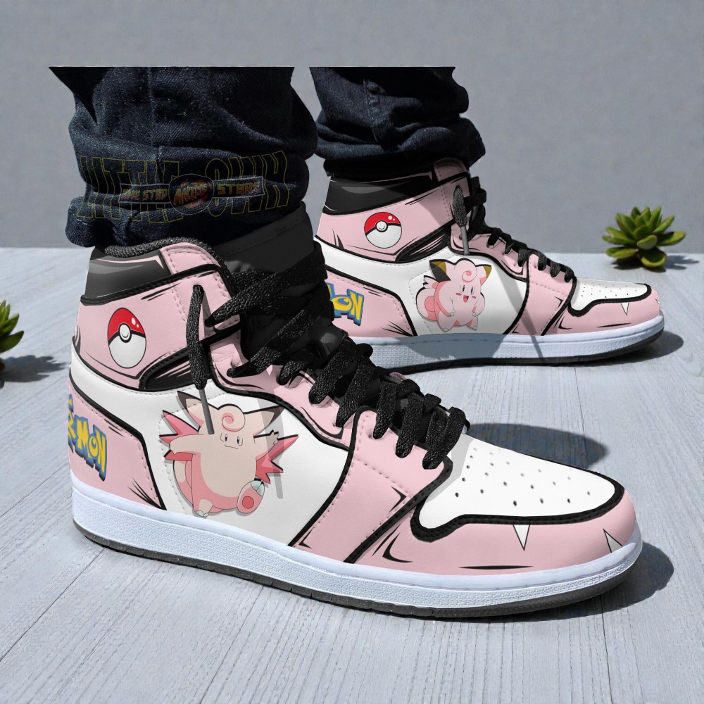 clefairy shoes custom pokemon anime jordan sneaker boots 2 oq6scd