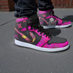 dabi sneakers custom kimetsu no yaiba anime jordan sneaker boots 1 quucua