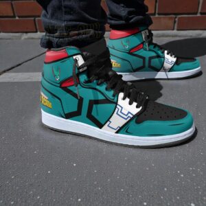 deku uniform cosplay shoes izuku midoriya my hero academia anime jordan sneaker boots 1 swrnkm