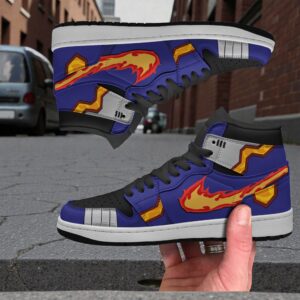 enji todoroki shoes custom my hero academia anime jordan sneaker boots 1 c4uoxd
