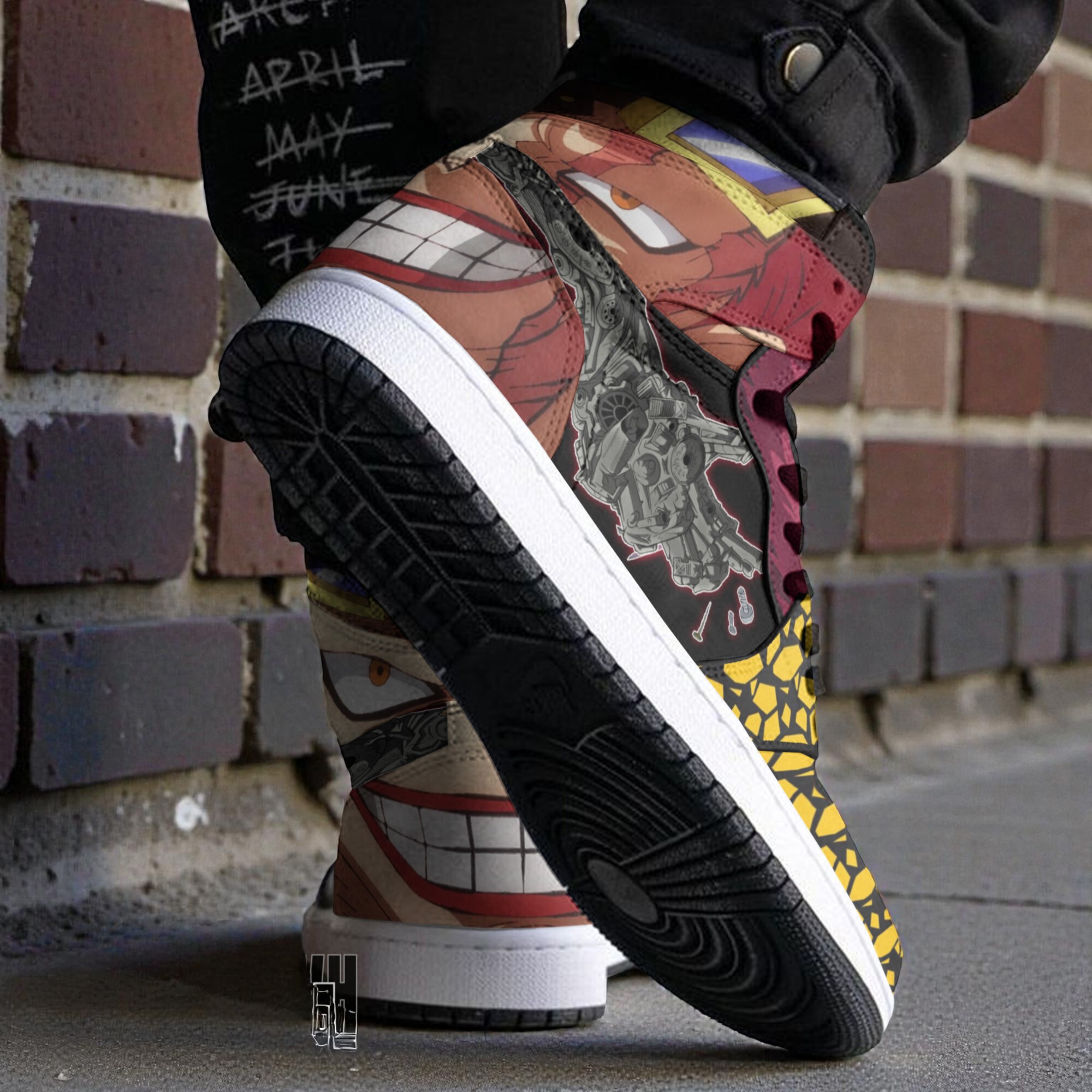 eustass kid boot sneakers custom one piece anime shoes 2 rh8n0u