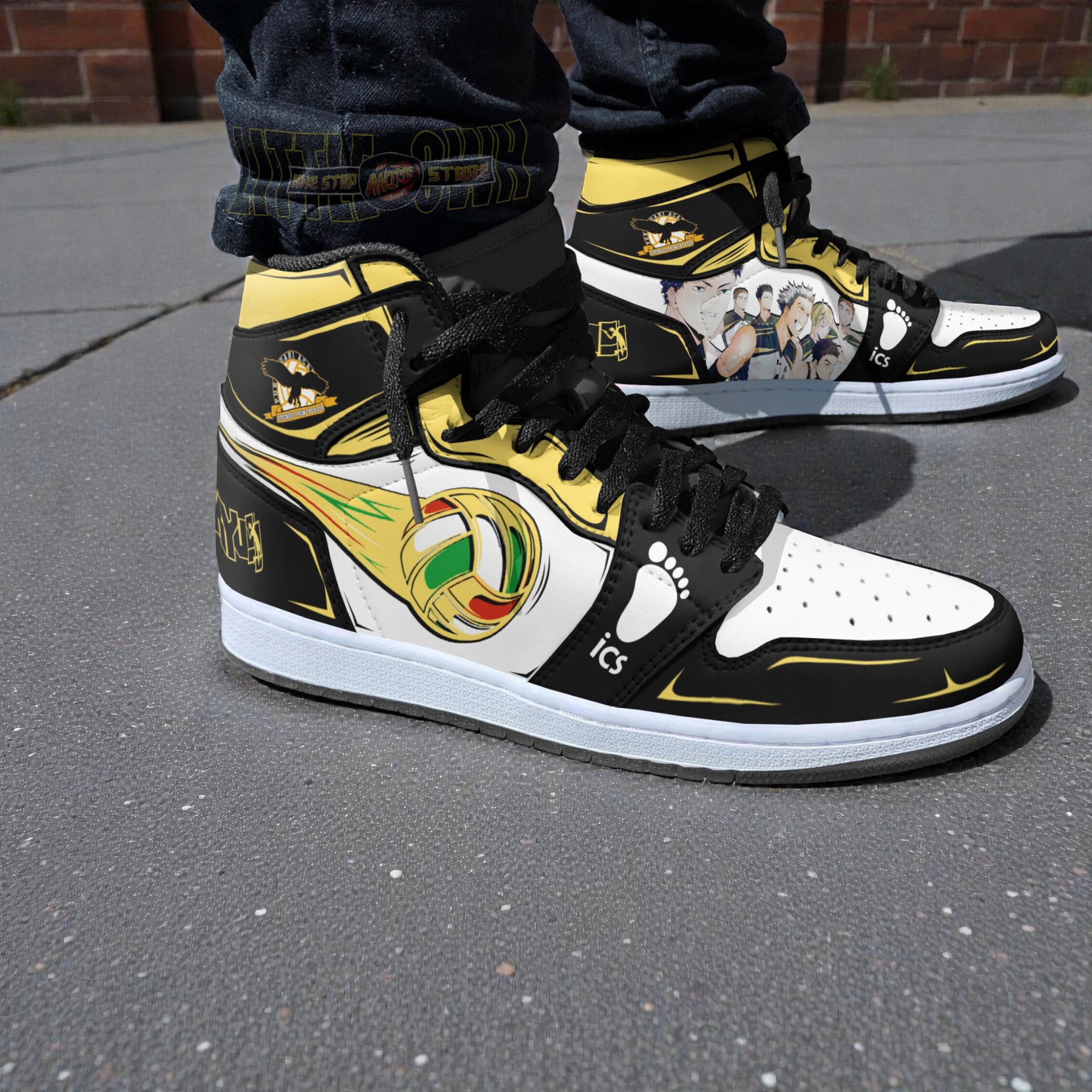 fukurodani academy shoes custom haikyuu team anime jordan sneaker boots 2 jc1r8u