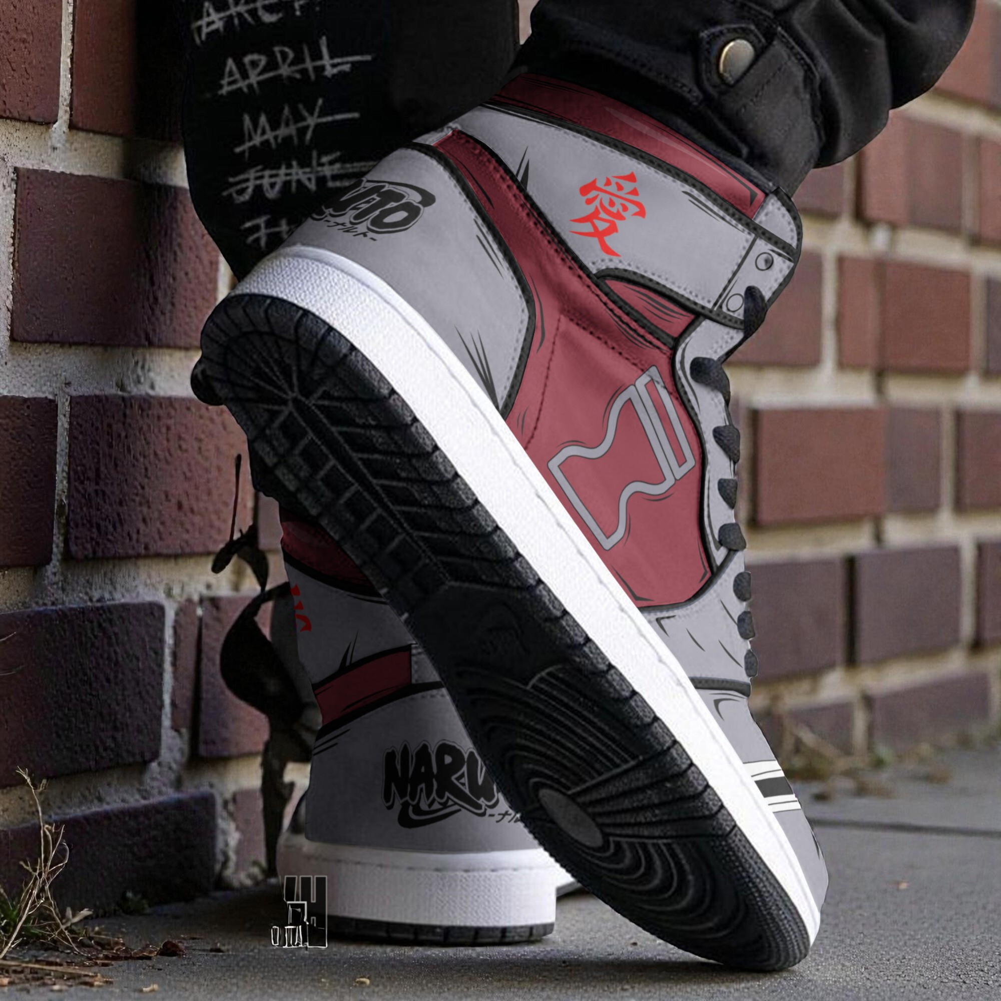 gaara unifrom cosplay shoes naruto anime custom jordan sneaker boots 2 mm37yn