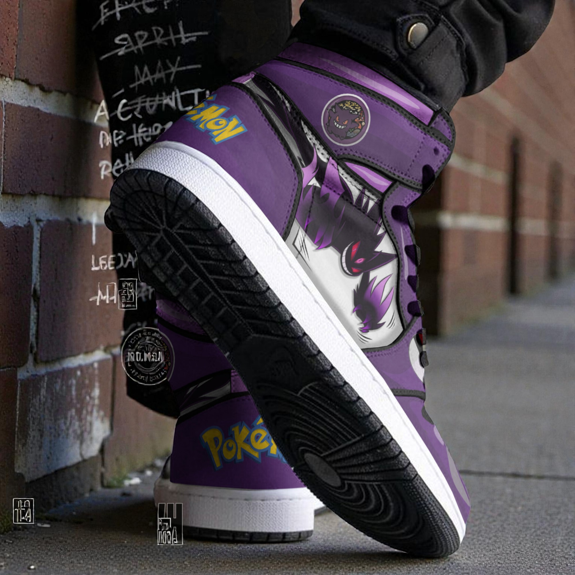 gengar 3d shoes custom anime pokemon jordan sneaker boots 2 omsf9k
