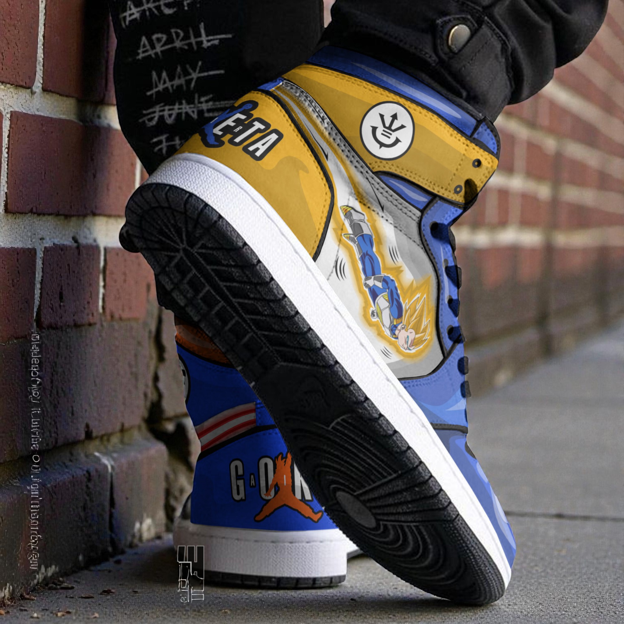 goku x vegeta custom 3d shoes dragon ball anime boot sneakers 2 md0m14