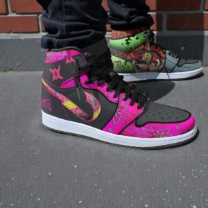 gyutaro x dabi sneakers custom kimetsu no yaiba anime jordan sneaker boots 1 ef1hee