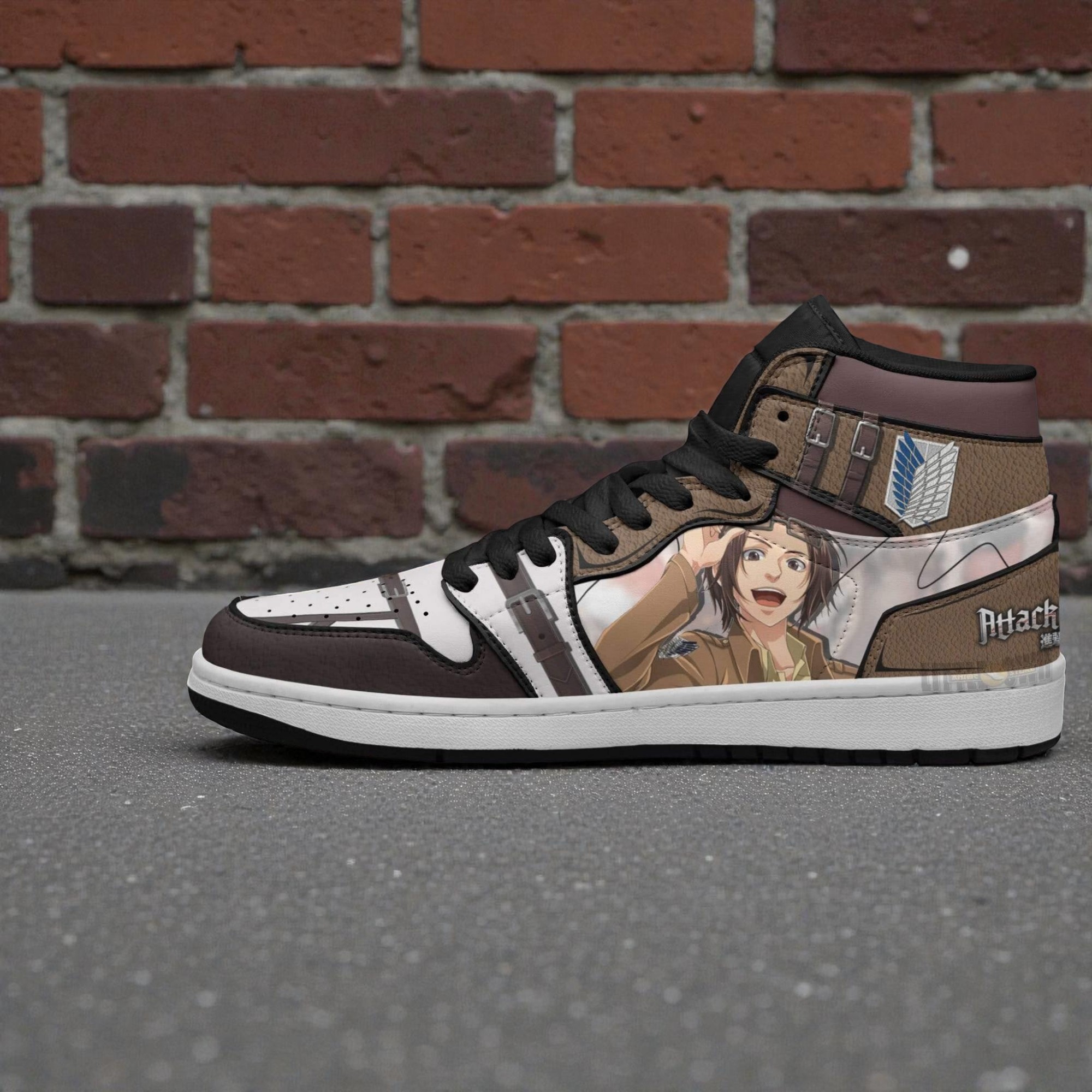 hange zoe jordan sneaker boots custom attack on titan anime shoes 2 wye1km
