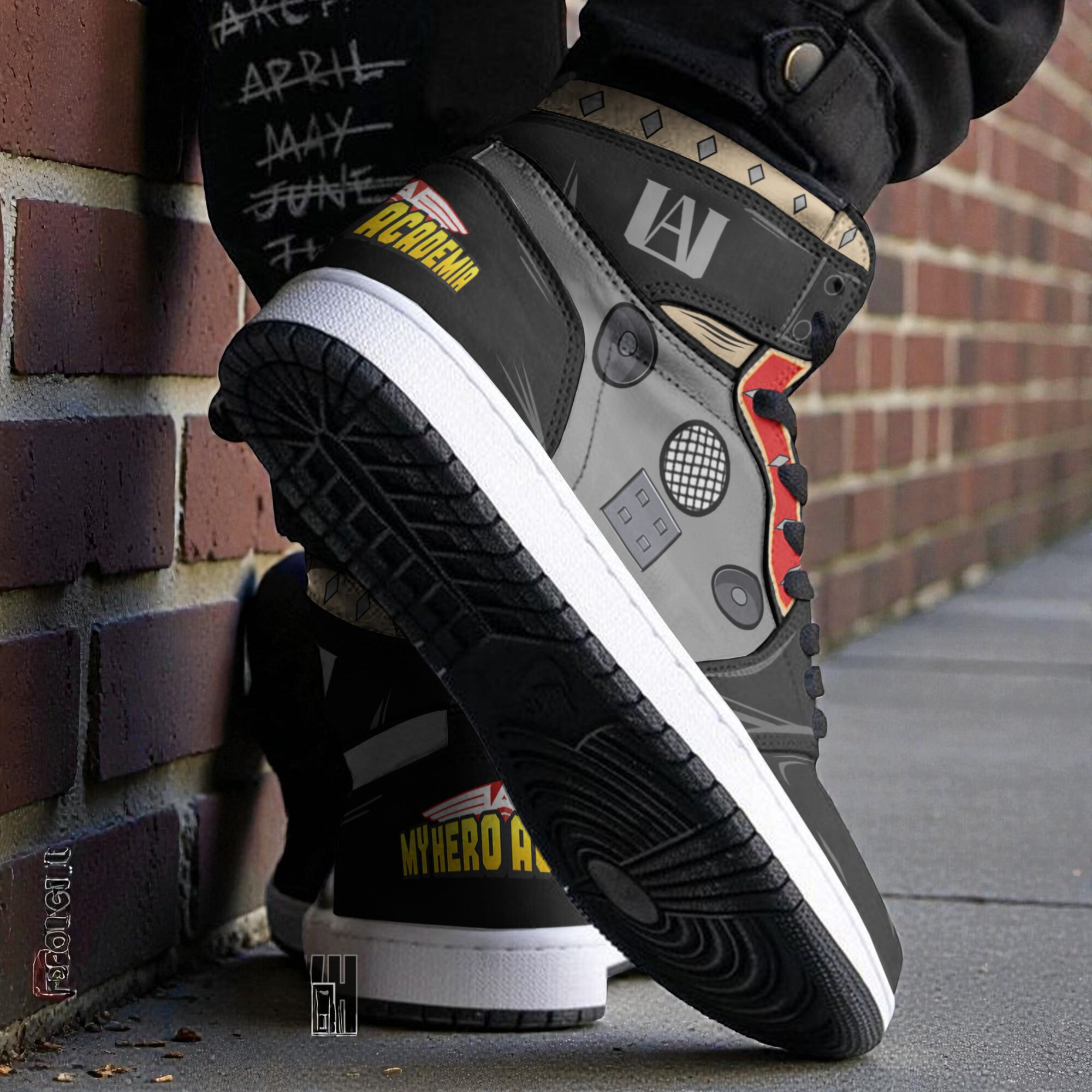 hizashi yamada uniform cosplay shoes present mic my hero academia anime boot sneakers 2 yv1z2n