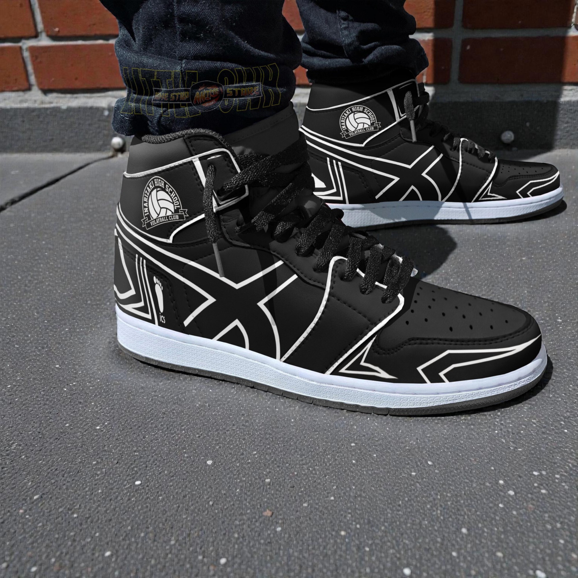 inarizaki high shoes custom haikyuu anime boot sneakers 2 kvqkqv